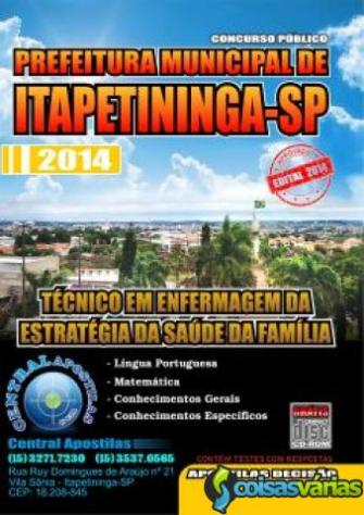 Apostila prefeitura de itapetininga sp - técnico em enfermagem