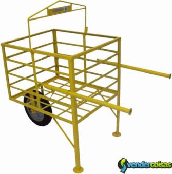 Carrinho p icar tijolo e blocos mini grua e guinch