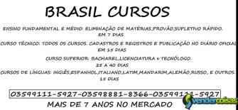 Ensino fundamental e médio,técnico e superior