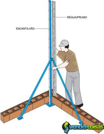 Escantilhao p vedação alvenaria estrutural tijolo