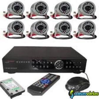 Kit 4 cameras acesso via internet saida hdmi 36 léds de iluminação ideal p/ ambi