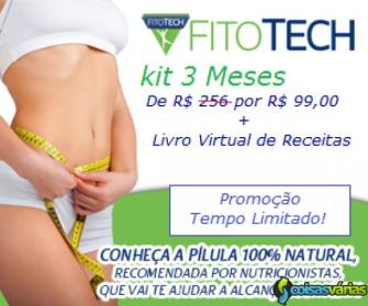 Kit promocional fitotech psyllium + vitamina c + colágeno