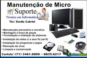 Manutenção de computadores - salvador-ba 71 3461.6890