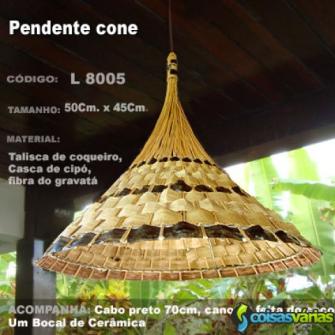 Pendente cone artesanal itacaré-ba