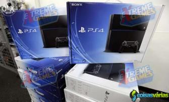 Preto sony playstation 4-500gb (última versão)