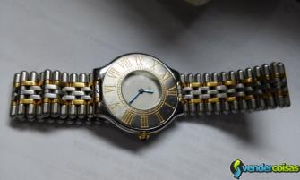 Relógio cartier modelo 21 aço e ouro  bracelete