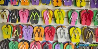 Sandáslias tipo havaianas no atacado 100 pares