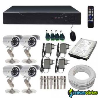 Sistema completo cftv 4 cameras + aceso remoto