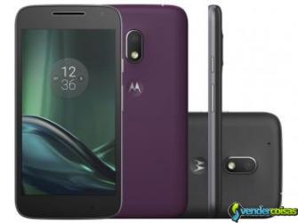 Smartphone motorola moto g 4ª geração play dtv - 16gb preto dual chip 4g câm. 8mp + selfie 5mp 