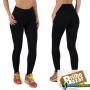 Calça legging leg preta fitness em poliamida 1