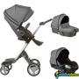 Carrinho de bebê stokke xplory v4 com alcofa e assento de carro 1